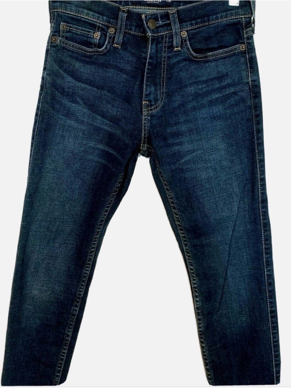 Hollister Slim Straight Jeans in Dark Indigo